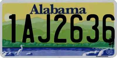 AL license plate 1AJ2636