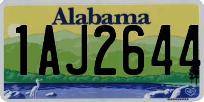 AL license plate 1AJ2644