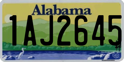 AL license plate 1AJ2645
