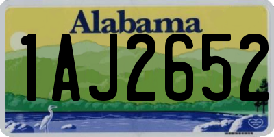 AL license plate 1AJ2652