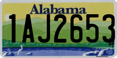AL license plate 1AJ2653