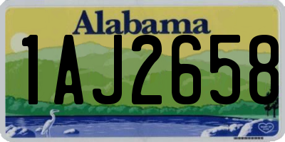 AL license plate 1AJ2658