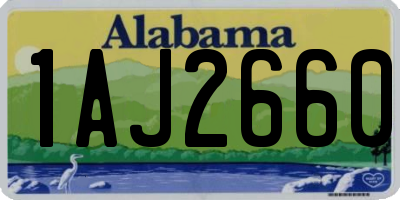 AL license plate 1AJ2660