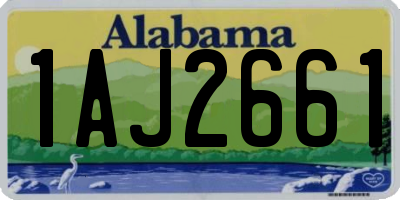 AL license plate 1AJ2661