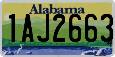 AL license plate 1AJ2663