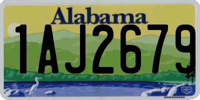 AL license plate 1AJ2679