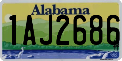 AL license plate 1AJ2686