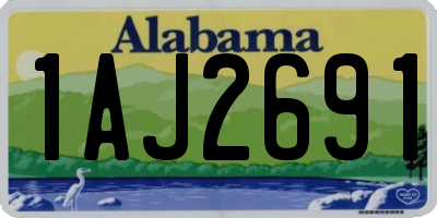 AL license plate 1AJ2691