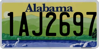 AL license plate 1AJ2697