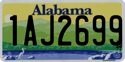 AL license plate 1AJ2699