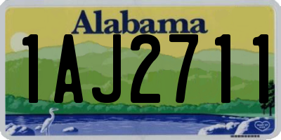 AL license plate 1AJ2711