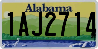 AL license plate 1AJ2714