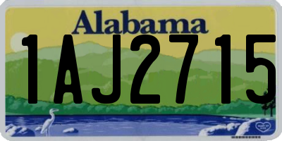 AL license plate 1AJ2715