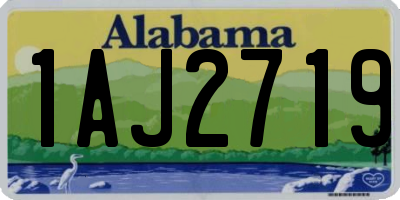 AL license plate 1AJ2719