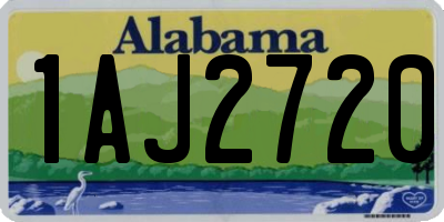 AL license plate 1AJ2720