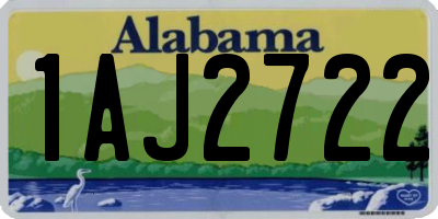 AL license plate 1AJ2722