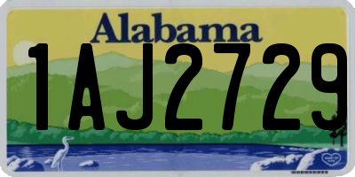 AL license plate 1AJ2729