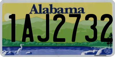 AL license plate 1AJ2732