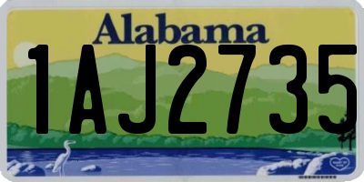 AL license plate 1AJ2735