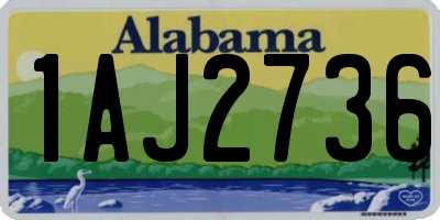 AL license plate 1AJ2736