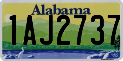 AL license plate 1AJ2737