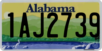 AL license plate 1AJ2739