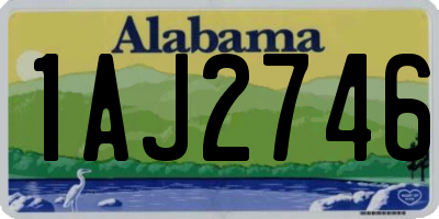 AL license plate 1AJ2746