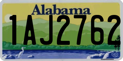 AL license plate 1AJ2762