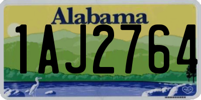 AL license plate 1AJ2764