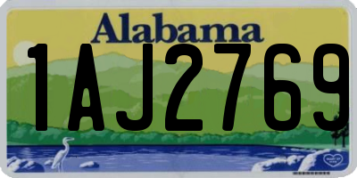 AL license plate 1AJ2769