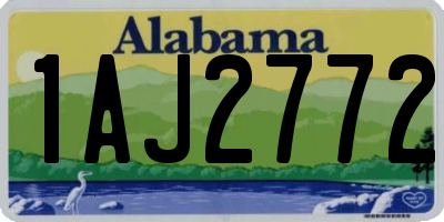 AL license plate 1AJ2772