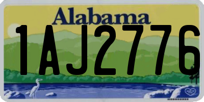 AL license plate 1AJ2776