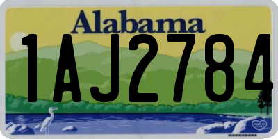 AL license plate 1AJ2784