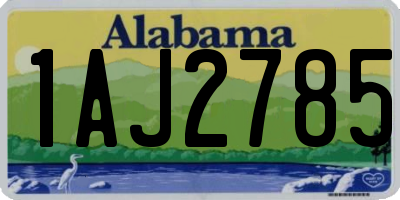 AL license plate 1AJ2785