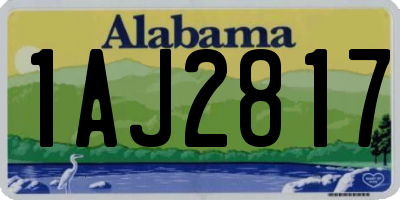 AL license plate 1AJ2817