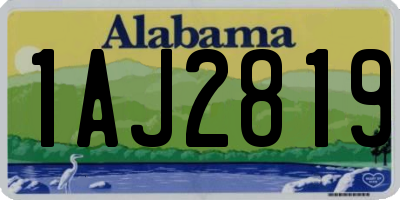 AL license plate 1AJ2819