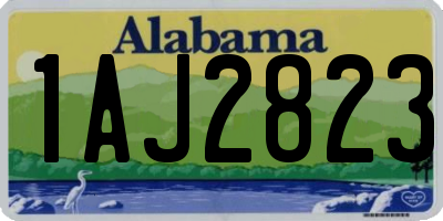 AL license plate 1AJ2823