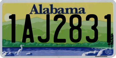 AL license plate 1AJ2831