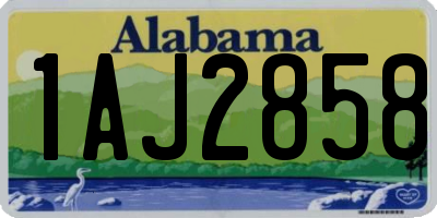 AL license plate 1AJ2858