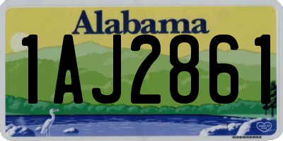 AL license plate 1AJ2861