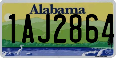AL license plate 1AJ2864