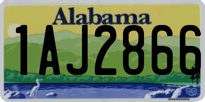 AL license plate 1AJ2866