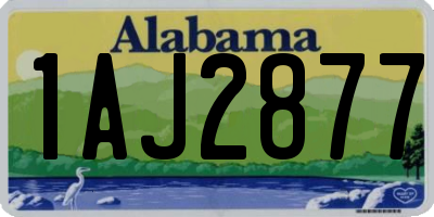 AL license plate 1AJ2877