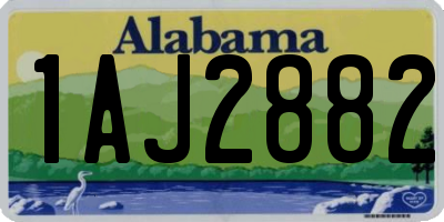 AL license plate 1AJ2882
