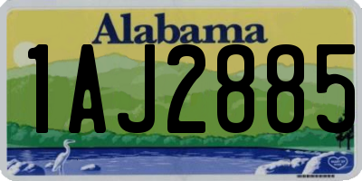 AL license plate 1AJ2885