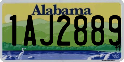 AL license plate 1AJ2889