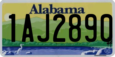 AL license plate 1AJ2890