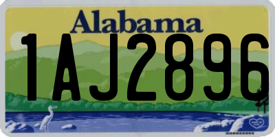 AL license plate 1AJ2896