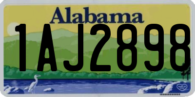 AL license plate 1AJ2898