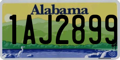 AL license plate 1AJ2899